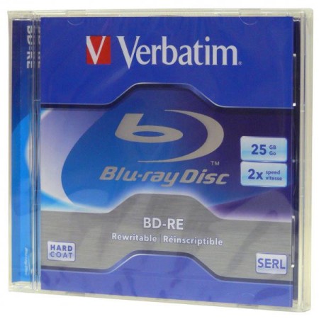 Blu-ray Disc réinscriptible Verbatim 25GB sous blister BD-R 25Go 135min 2X