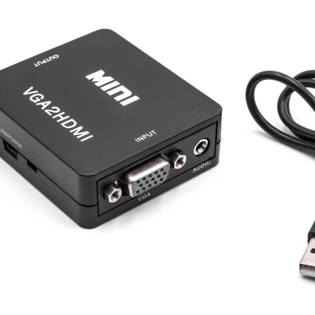 VHBW Adaptateur - convertisseur VGA vers HDMI pour TV, PC, Laptop,  Ordinateur Portable et Autres écrans