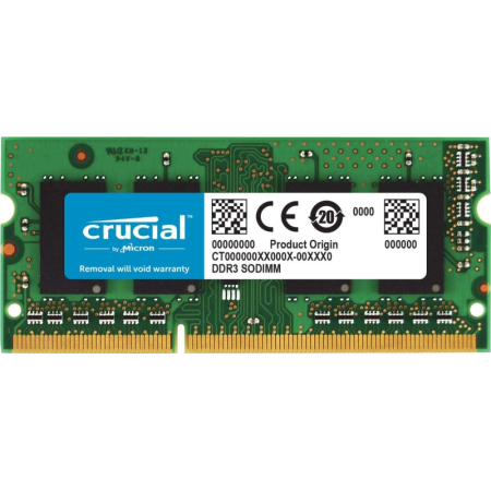 MEMOIRE CRUSIAL SODIMM 4GB DDR3, 1600 (CT51264BF160B)