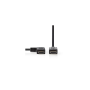 CÂBLE HDMI™ HAUTE VITESSE AVEC ETHERNE| CONNECTEUR HDMI - CONNECTEUR HDMI COUDÉ VERS LA GAUCHE 1,5 M NOIR