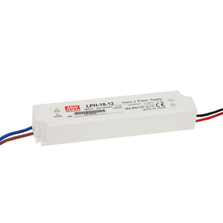 LPH-18-12 - Driver de LED 18W 1.5A 12 ... 12V IP67, MEAN WELL