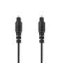 Câble audio optique TosLink Male | TosLink Male | 5.00 m | Rond | PVC | Noir