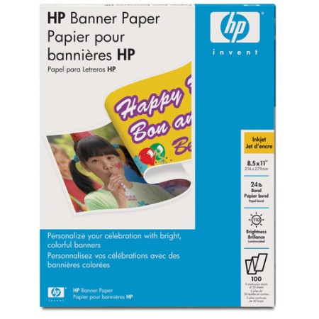 HP Banner Paper papier d'impression A4 (210 x 297 mm) 100 feuilles Blanc