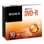 Sony DVD-R 4,7 Go boîtier mince 10 pièces